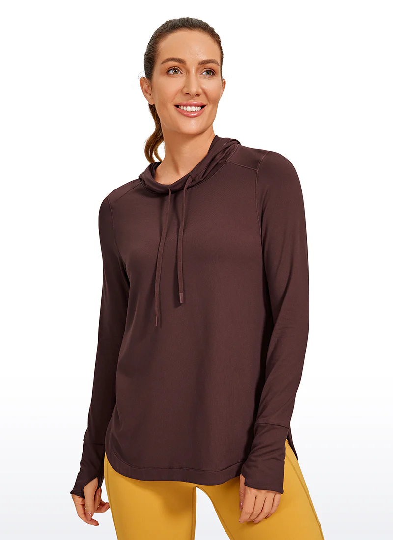Brushed Feeling Thumbhole Hoodie - Image 18