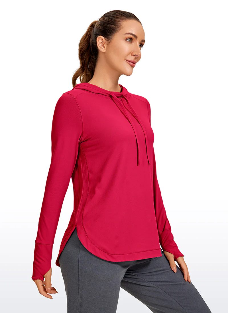 Brushed Feeling Thumbhole Hoodie - Image 21