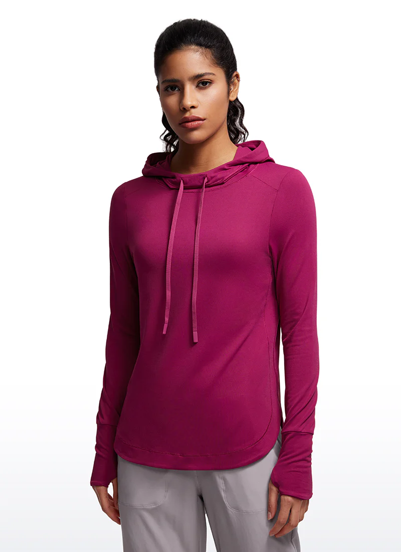 Brushed Feeling Thumbhole Hoodie - Image 8