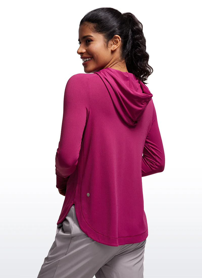 Brushed Feeling Thumbhole Hoodie - Image 9