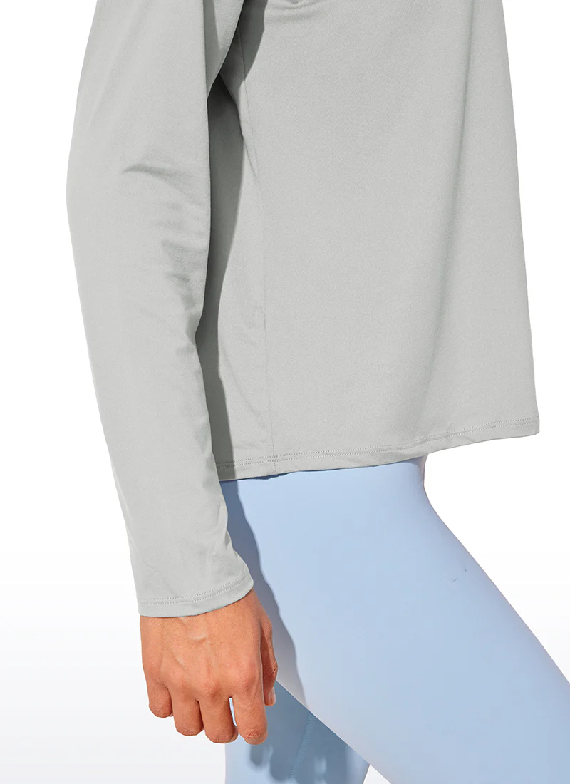 UPF 50+ Lightweight Heather Cropped Long Sleeves - Image 38