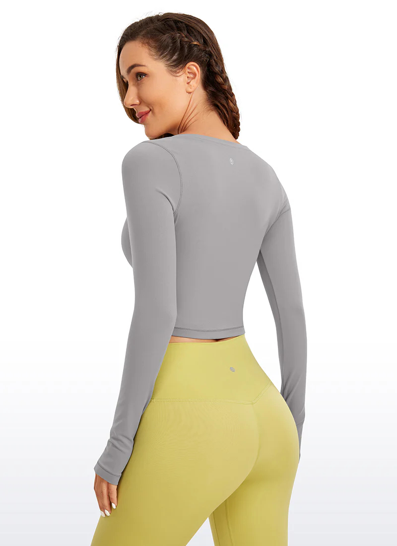 Butterluxe Scoop Neck Cropped Long Sleeve - Image 43