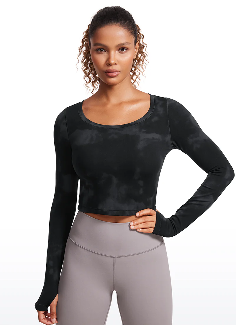 Butterluxe Scoop Neck Cropped Long Sleeve - Image 16