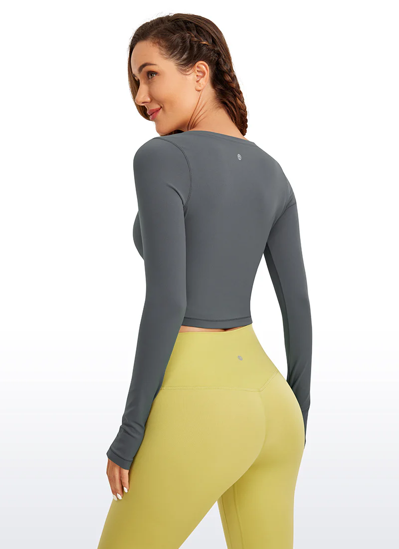 Butterluxe Scoop Neck Cropped Long Sleeve - Image 23