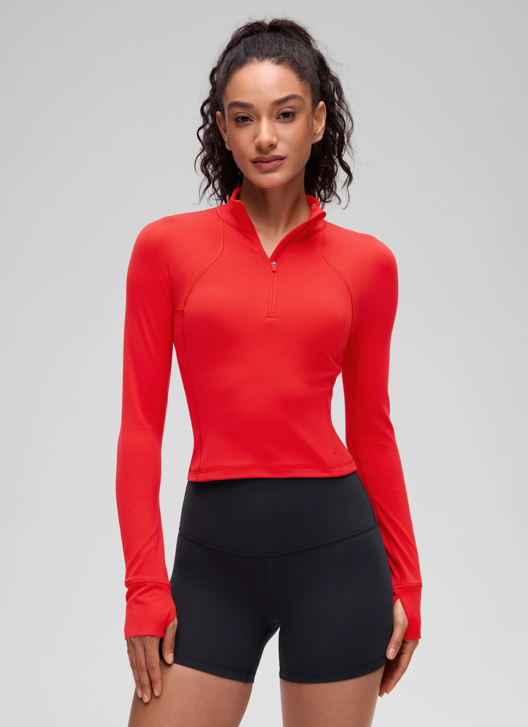 Butterluxe Half Zip Cropped Long Sleeve - Image 22