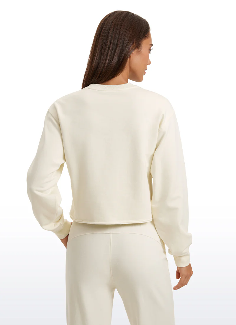 Amenity Double Raw Hem Sweatshirt - Image 29
