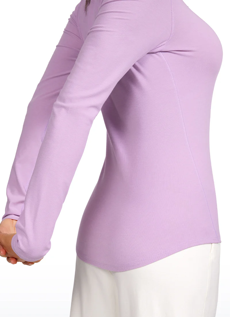 Ribbed Crewneck Hip Length Long Sleeves - Image 22