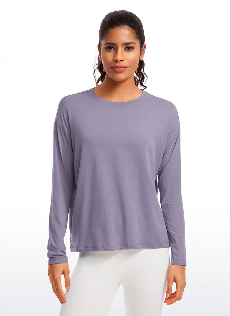 Pima Cotton Long Sleeves Crew Neck - Image 25