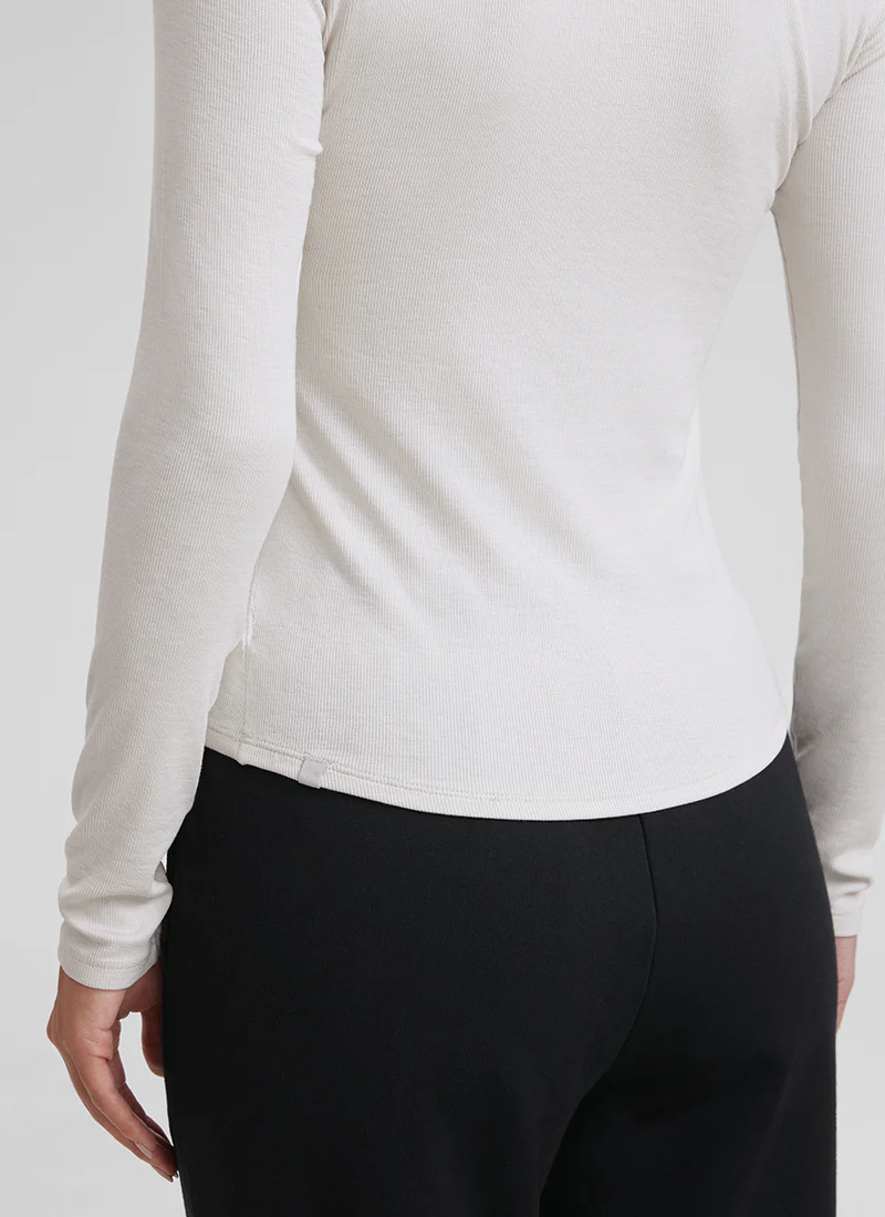 Ribbed Modal Henley Long Sleeve - Image 28