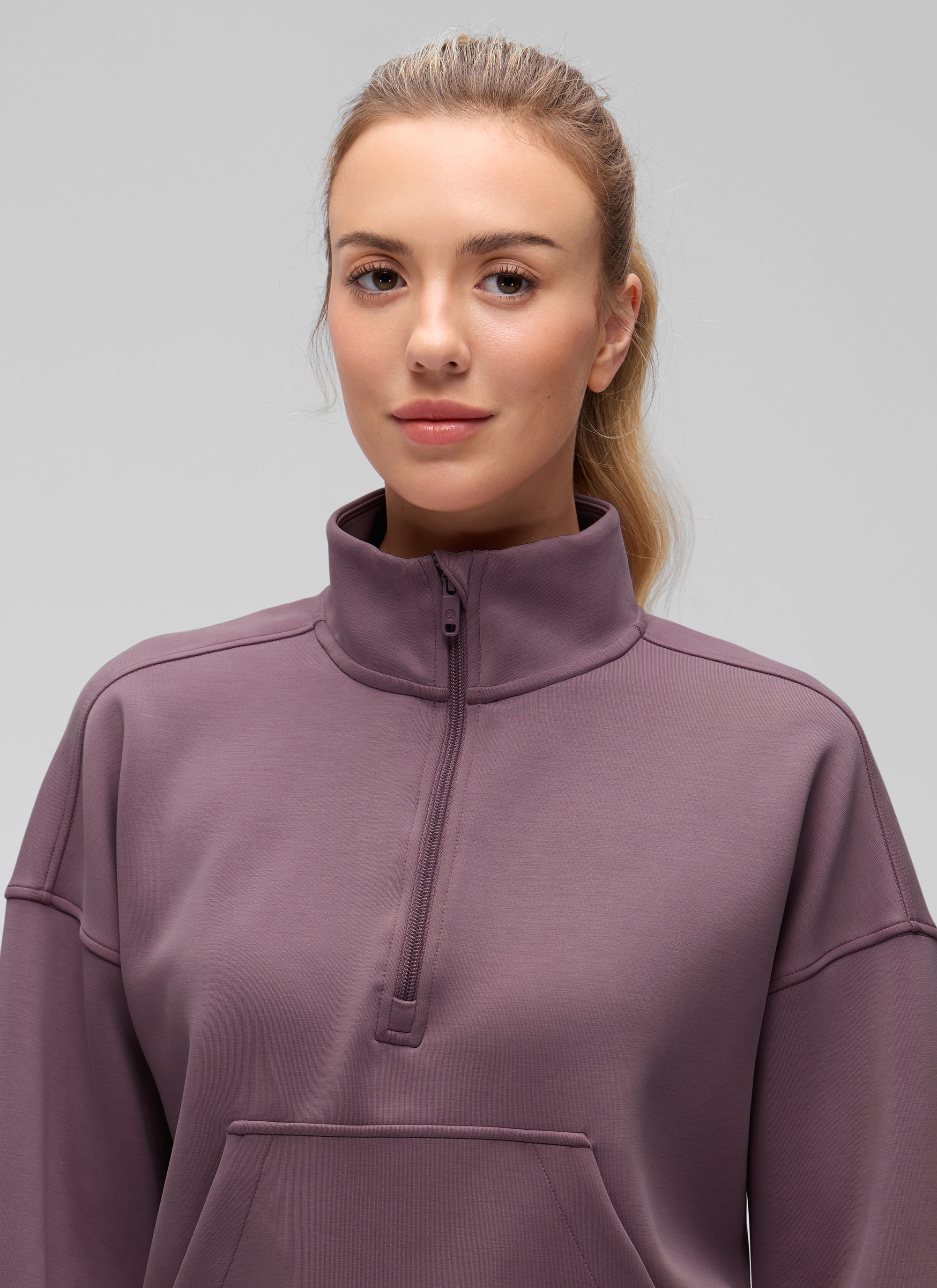 SoftAura Half Zip Pullover Sweatshirt - Image 53