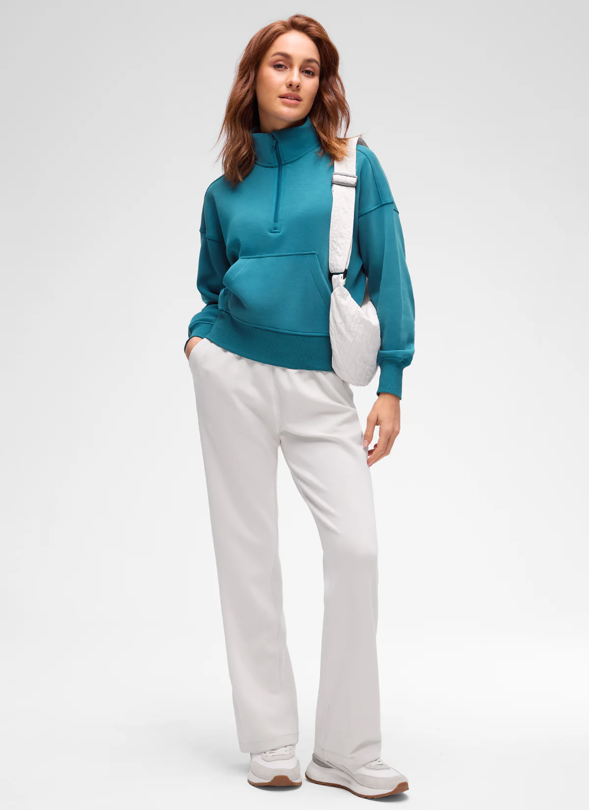 SoftAura Half Zip Pullover Sweatshirt - Image 57