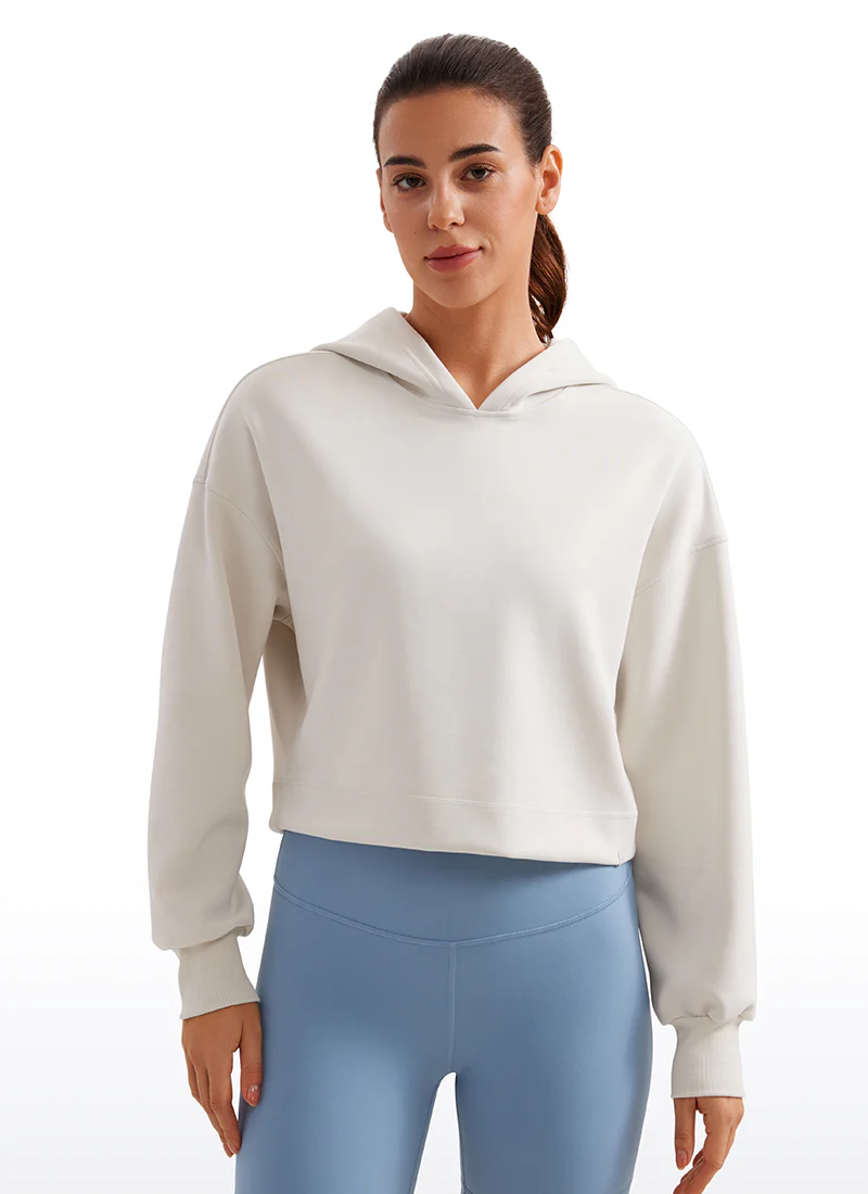SoftAura Cropped Pullover Hoodie - Image 18