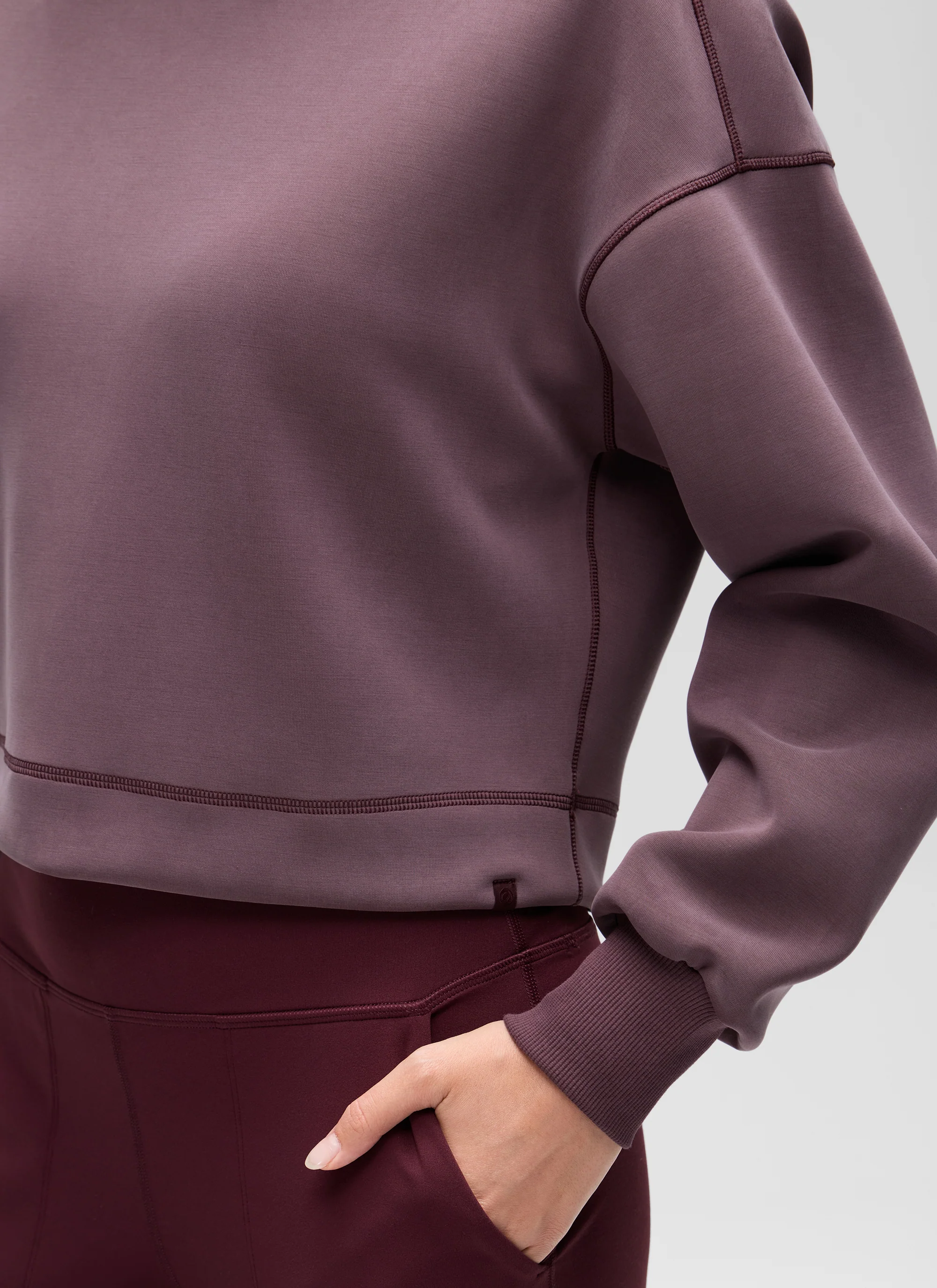 SoftAura Cropped Pullover Hoodie - Image 32