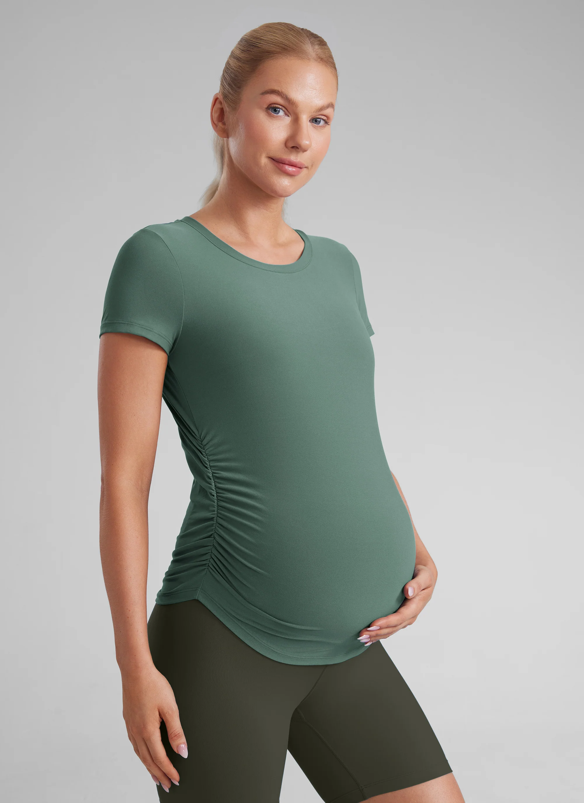 Cloudweight Maternity Ruched Short Sleeve - Image 23