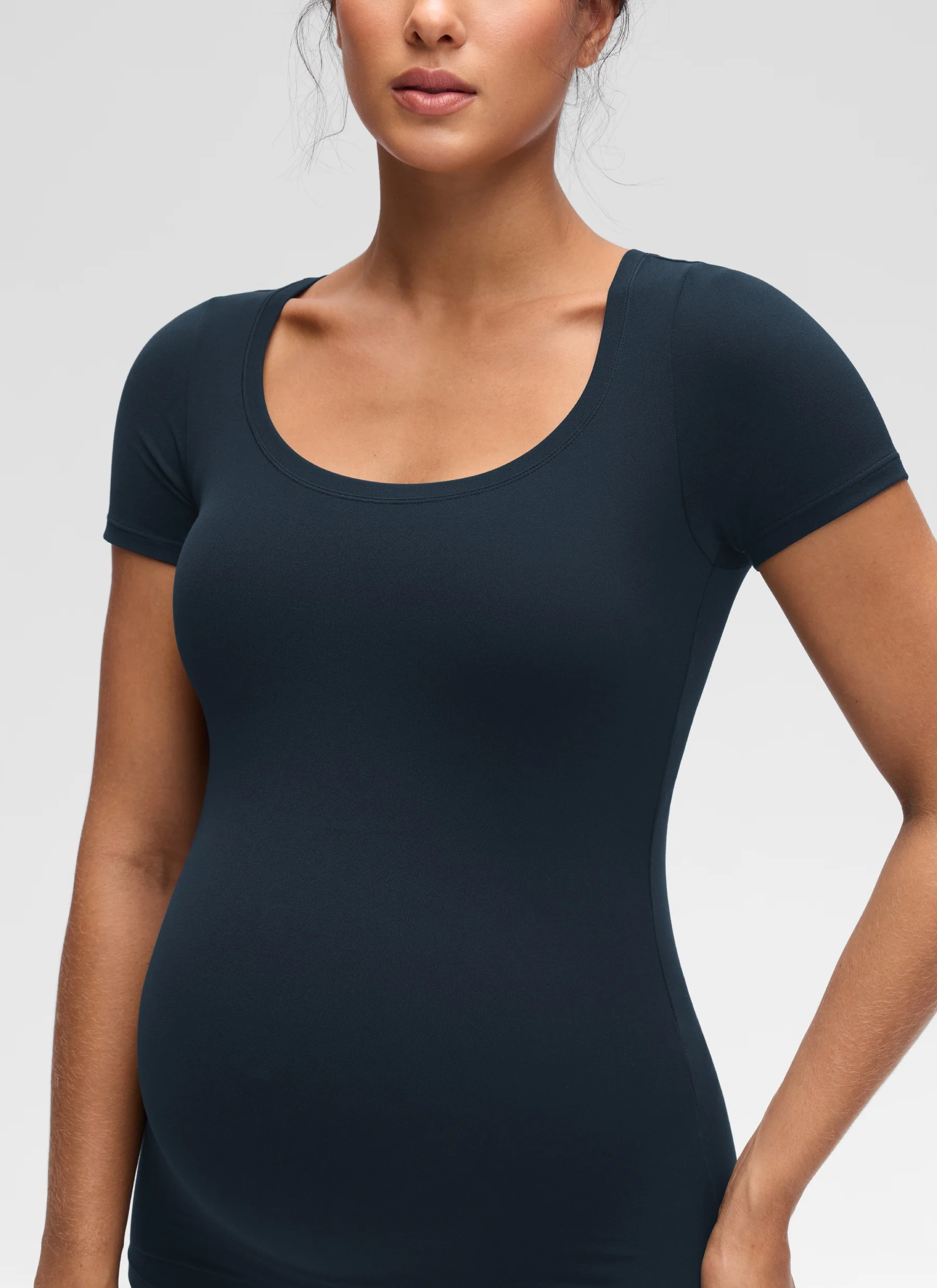 Softembrace Maternity U Neck Short Sleeve - Image 4